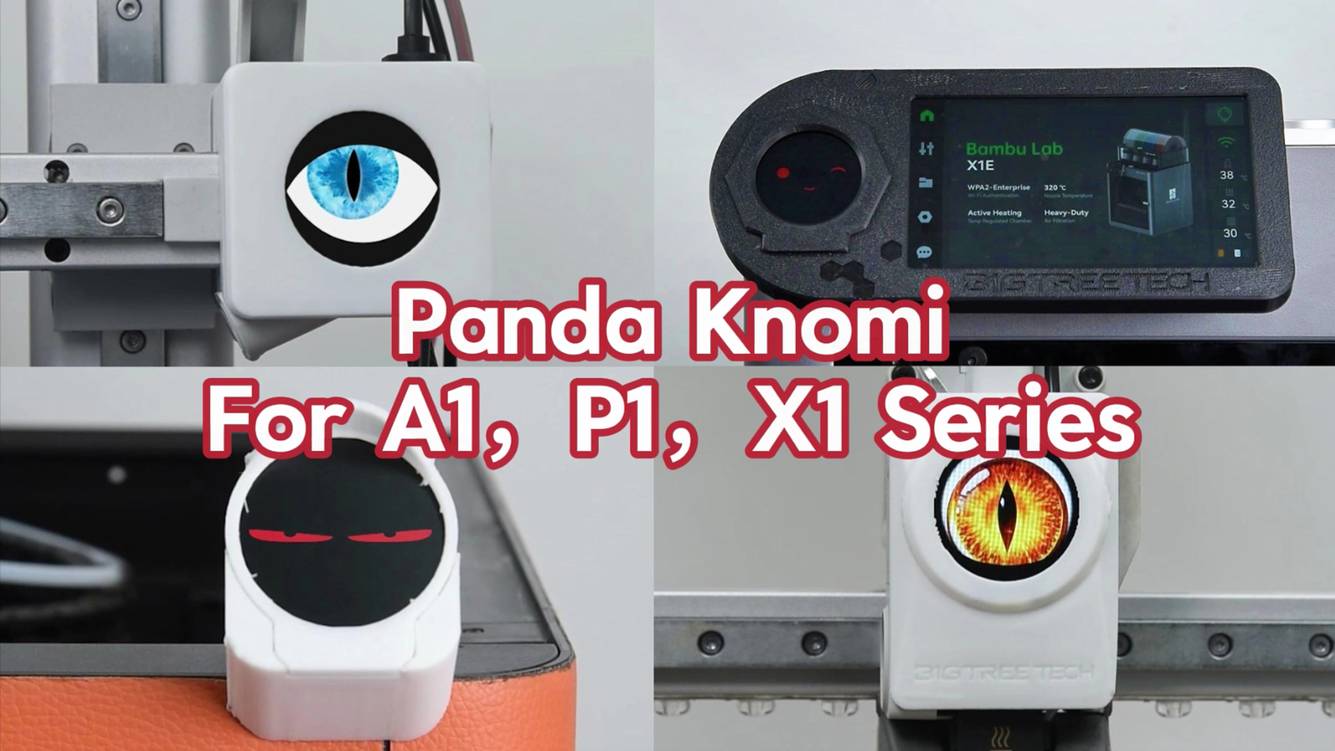 BIGTREETECH Panda Knomi + Plastic Shell, Toolhead Screen Kit for